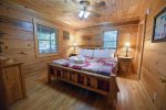 Laurel Creek Cabin Rental- Blue Ridge Bedroom
